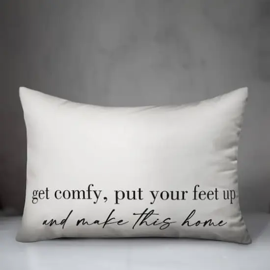 20" x 14" Get Comfy Indoor/Outdoor Throw Pillow {3}