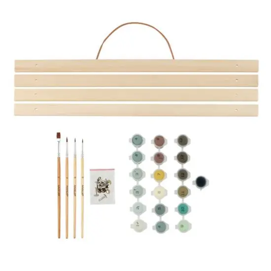 16" x 20" Zombie Graveyard Paint-by-Number Kit with Wood Display Hanger by Artist's Loft&reg; {5}