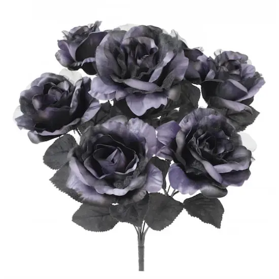 17.5" Purple & Black Rose Bush by Ashland&reg; {3}