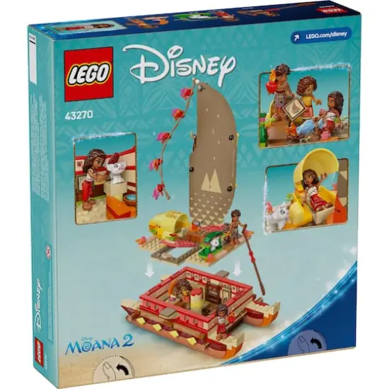 LEGO&reg; Disney Moana&rsquo;s Adventure Canoe Fantasy Toy Model Kit 43270 {4}