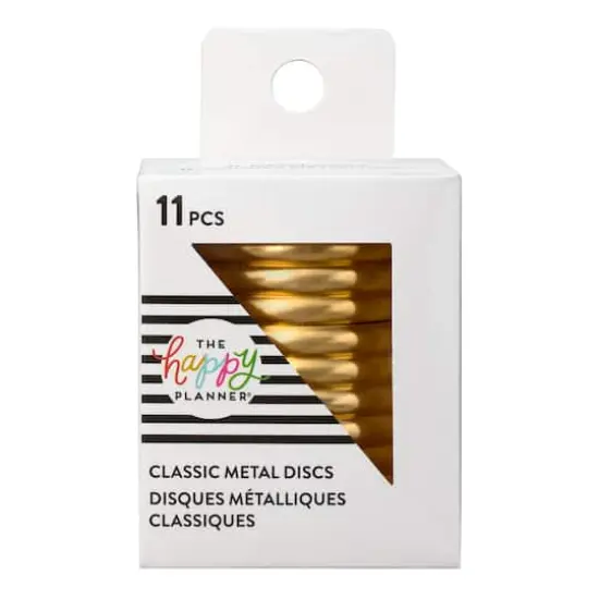 The Happy Planner&reg; Classic Metal Discs, Gold {4}