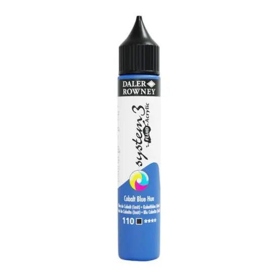 Daler-Rowney&reg; System 3 Fluid Acrylic, 29.5mL 110 Cobalt Blue Hue {1}