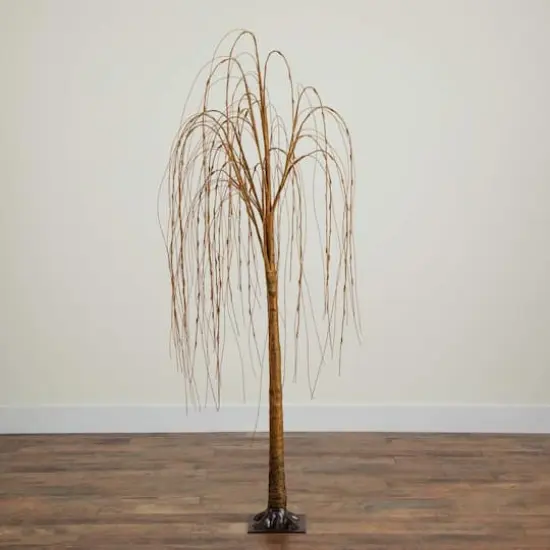 6ft. Pre-Lit Willow Artificial Christmas Tree, Warm White LED Lights {11}