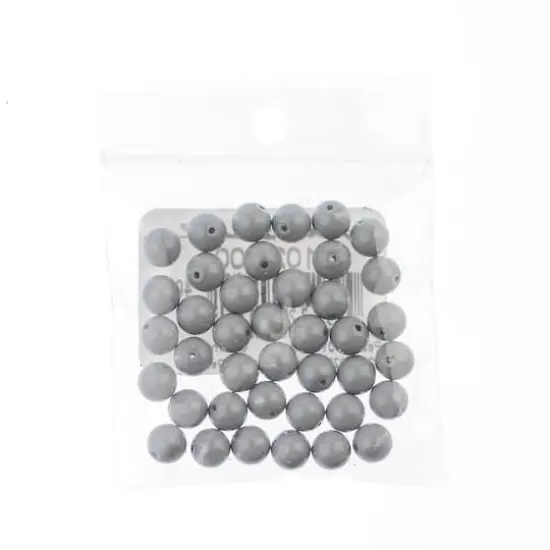 Preciosa Maxima Gemcolor 6mm Glass Pearls, 40ct. Ceramic Grey {3}