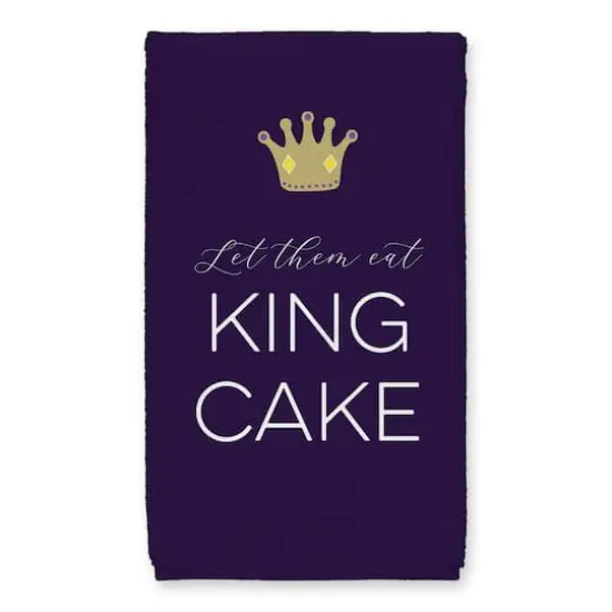 Let Them Eat King Cake Mardi Gras Tea Towel Set {3}