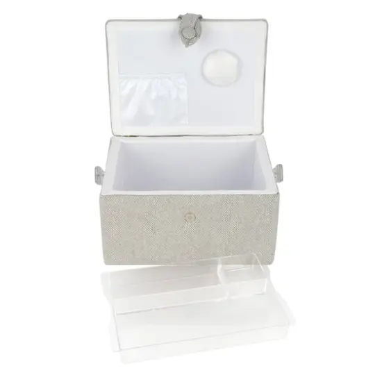 11.5" Gray Sewing Basket by Loops & Threads&reg; {3}