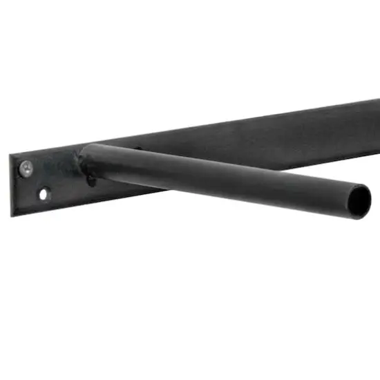 Large Gray Rustic Wood Floating Wall Shelf {7}