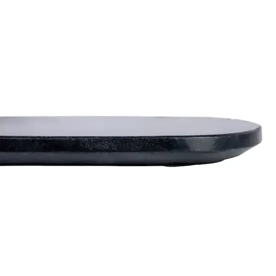 Hello Honey&reg; 24" Black Oval Marble Serving Board {4}