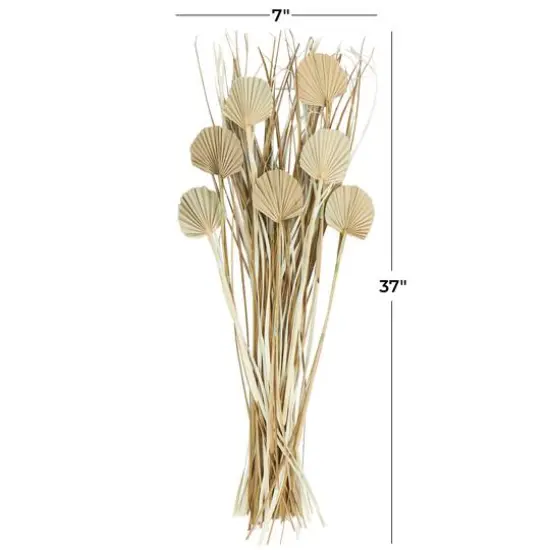 3ft. Brown Dried Plant Palm Leaf Natural Foliage with Grass {8}