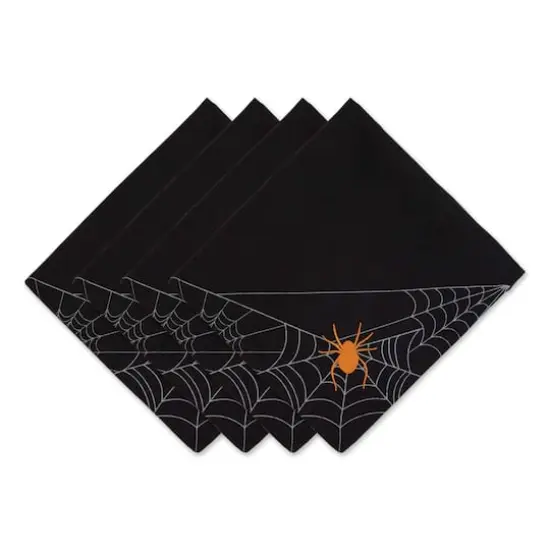 DII&reg; Spooky Spiderweb Embellished Dinner Napkins, 4ct. {1}