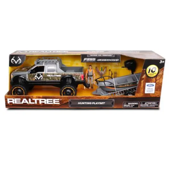 NKOK RealTree&reg; Ford Super Duty&reg; F250&reg; 1:18 Scale 10 Piece Duck Hunting Playset {3}