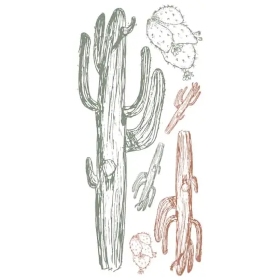 RoomMates Mr. Kate Hand-Drawn Cactus Peel & Stick Wall Decals {1}