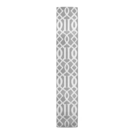 Kirkwood Indoor/Outdoor Table Runner Gray {1}
