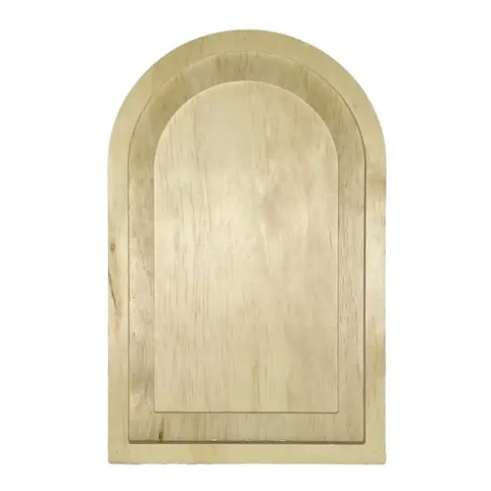 Unfinished Wood Arch Sign {1}