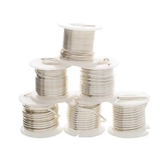 The Beadsmith® Wire™ Elements Lacquered Tarnish-Resistant Wire Set Silver {4}