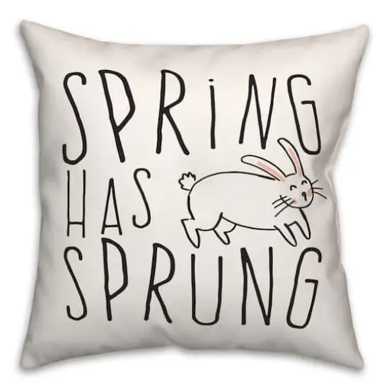 Spring Sprung Bun Pillow 2 18" x 18" Throw Pillow {1}