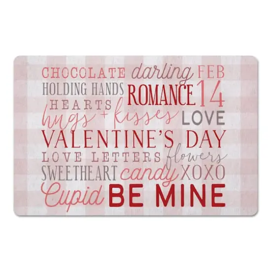 Valentine's Day Words Floor Mat {1}