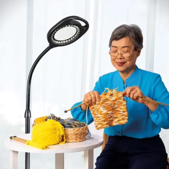 OttLite 2-in-1 LED Magnifier Floor and Table Light {3}