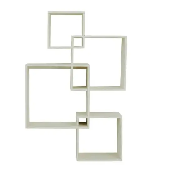 White Fir Contemporary Wall Shelf, 34" x 12" x 22" {3}