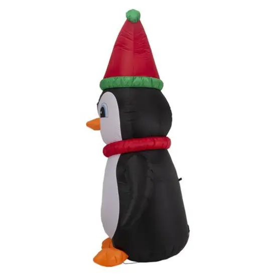 Glitzhome&reg; 8ft. Lighted Inflatable Penguin {6}