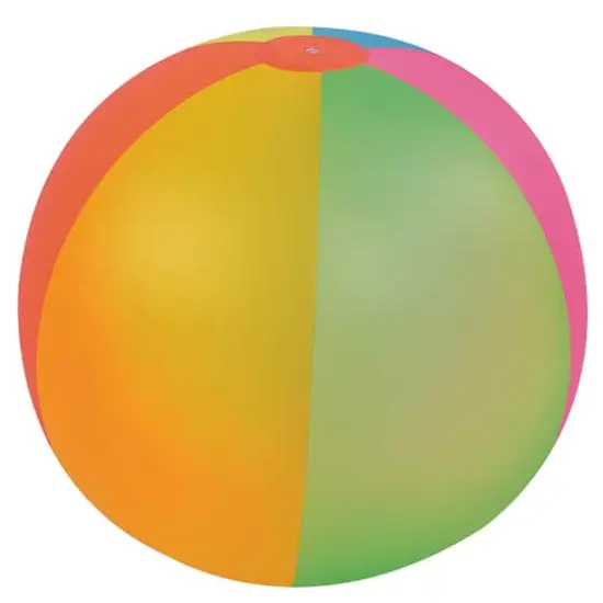 Pool Central® 3.25ft. Inflatable 6-Panel Jumbo Beach Ball {1}