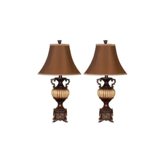 30" Brown Traditional Table Lamp, 2ct. {1}