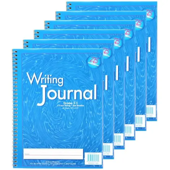 Zaner-Bloser&reg; Blue Grade 2-3 My Writing Journal, 6ct. {1}