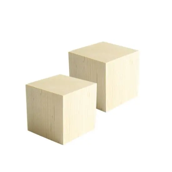 Hygloss&reg; 2" Wooden Blocks, 2ct. {1}