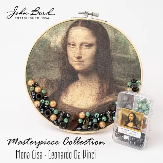John Bead Masterpiece Collection Glass Bead Box Mix Mona Lisa/Leonardo Da Vinci {5}