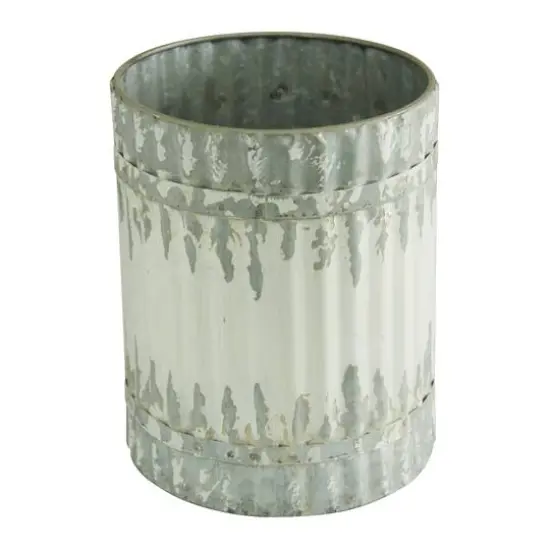 White Metal Farmhouse Decorative Jar Set {6}