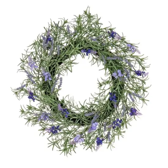 19" Spring Lavender and Rosemary Wreath {1}