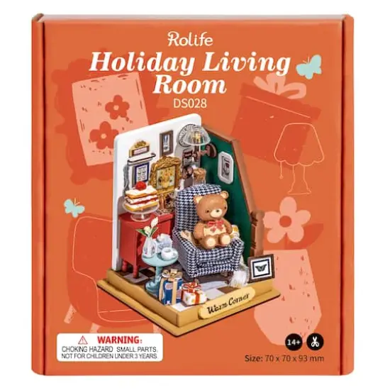 Rolife&reg; Holiday Living Room DIY Miniature Kit {8}