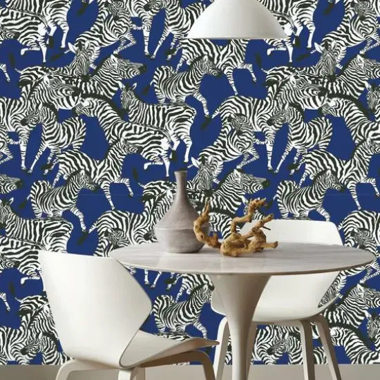 RoomMates Herd Together Peel & Stick Wallpaper Blue {6}