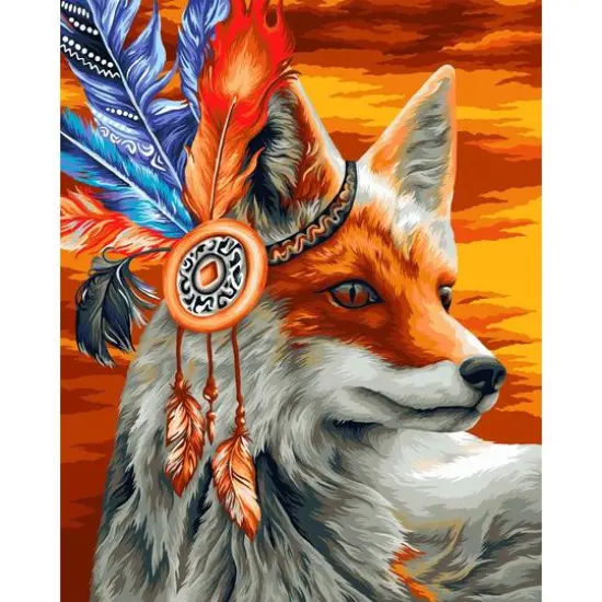 Crafting Spark Colorful Fox Painting by Numbers Kit {1}