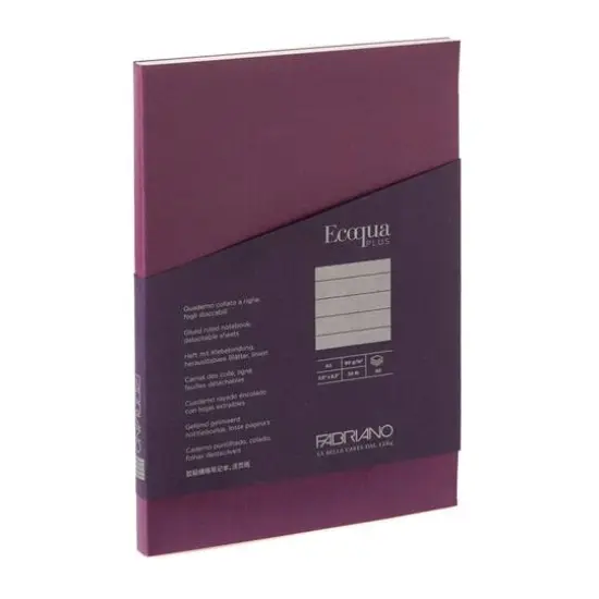 Fabriano&reg; Ecoqua Plus Lined A5 Glue-Bound Notebook {1}
