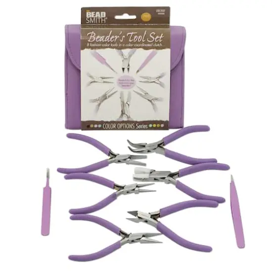 The Beadsmith&reg; Beader's Tool Set Orchid {1}