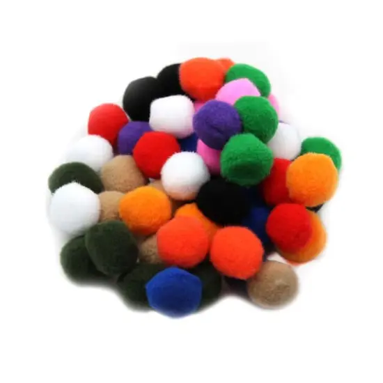 Charles Leonard 1" Pom-Poms, 12 Packs of 50 {1}