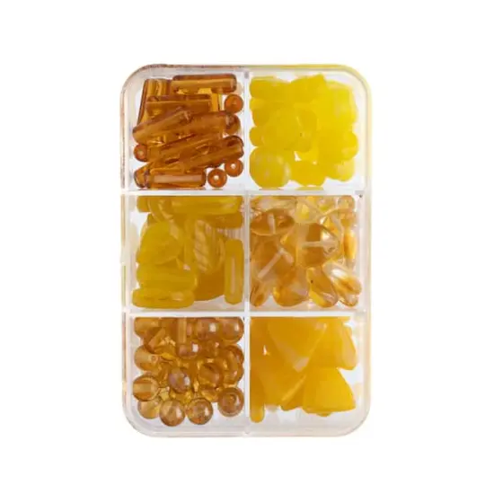 John Bead Czech Glass Recipe Box Beading Kit Pineapple Upside Down Cake {5}