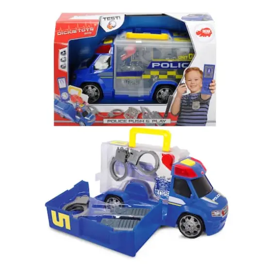 Dickie Toys Push & Play SOS Police Patrol Car {6}