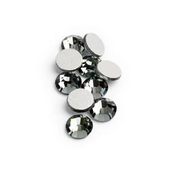 John Bead Crystal Lane SS20 Round Flatback Czech Crystals, 144ct. Black Diamond {1}