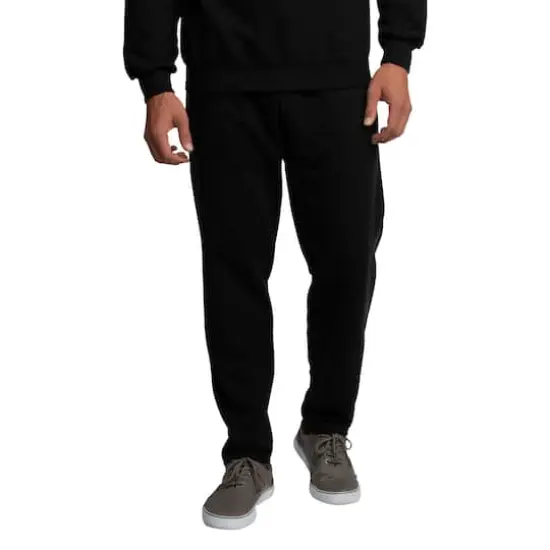 Fruit of the Loom Eversoft Fleece Open Bottom Sweatpant Black {4}