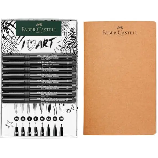 Faber-Castell Pitt Artist Pen & Notebook Set {3}