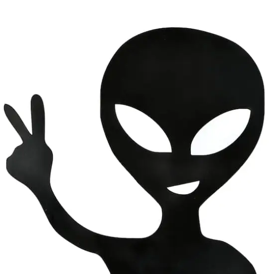 38" Halloween Alien Garden Stake {4}