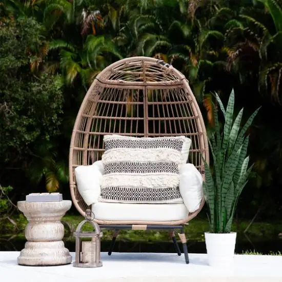 4ft. UV Resistant Artificial Snake Plant in White Decorative Planter {8}