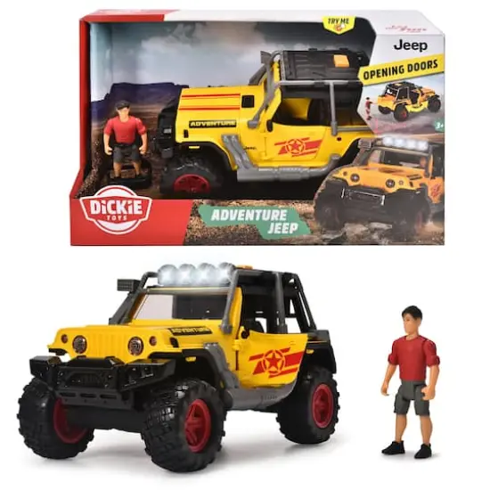 Dickie Toys Light & Sound Jeep&reg; Adventure Playset {5}