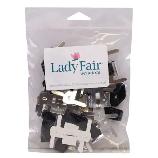 JAM Paper Lady Fair&reg; Wristlets, 12ct. Black {1}