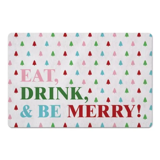 Eat Drink and Be Merry 27x18 Floor Mat {1}