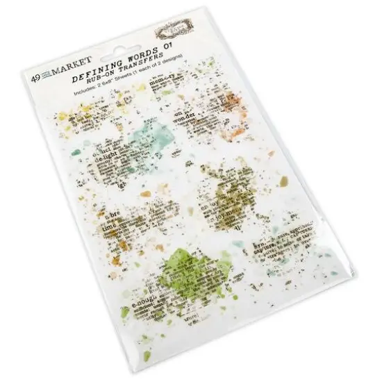 49 And Market Defining Words 01 Essential Rub-Ons Transfers {1}