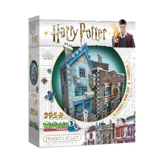 Harry Potter™ Diagon Alley Collection Ollivander's Wand Shop™ & Scribbulus™ 295 Piece 3D Puzzle {1}