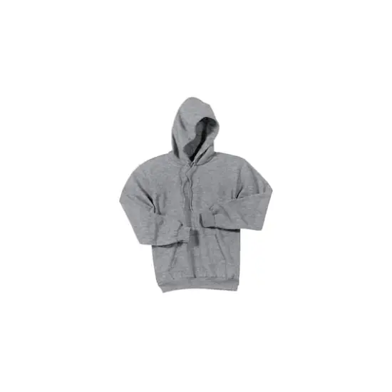 Port & Company® Heathered Colors Core Fleece Pullover Hooded Sweatshirt Athletic Heather {1}